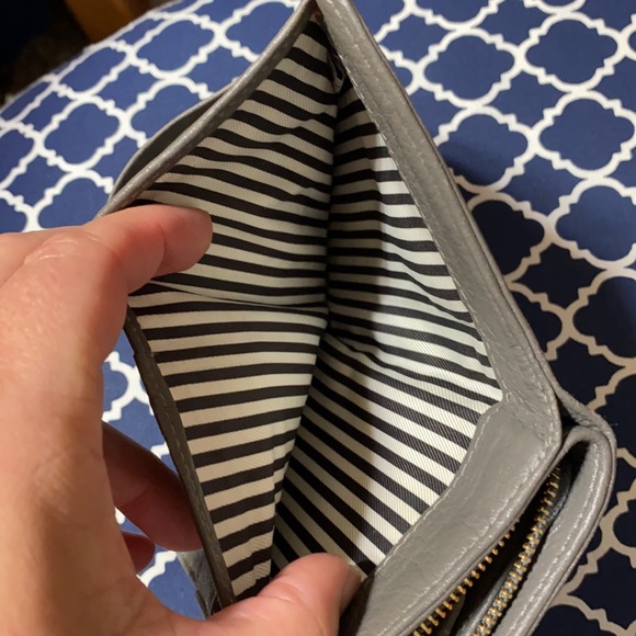 Gray Leather Kate Spade Small Wallet - Picture 9 of 9